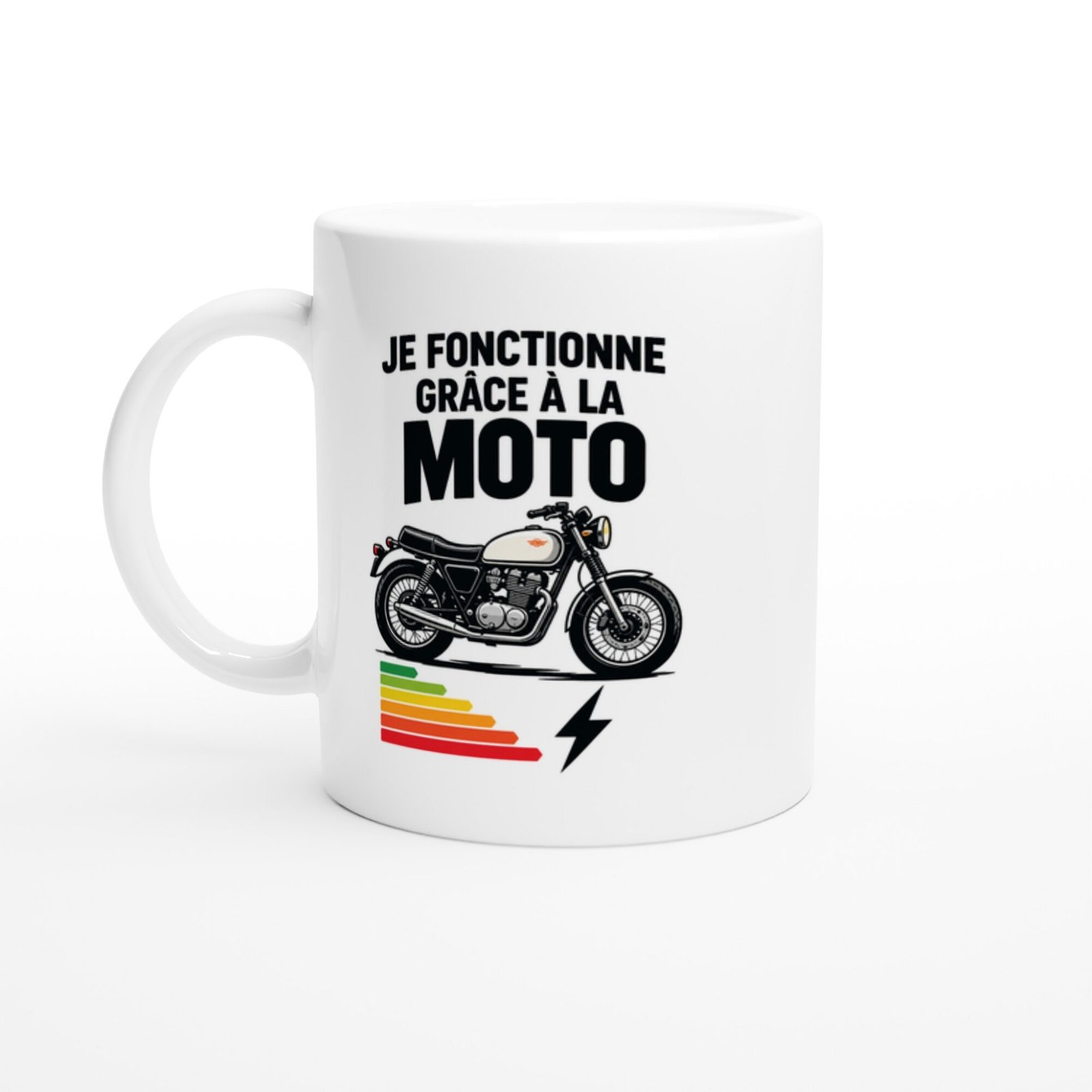 Mug Je Fonctionne Grâce À La Moto