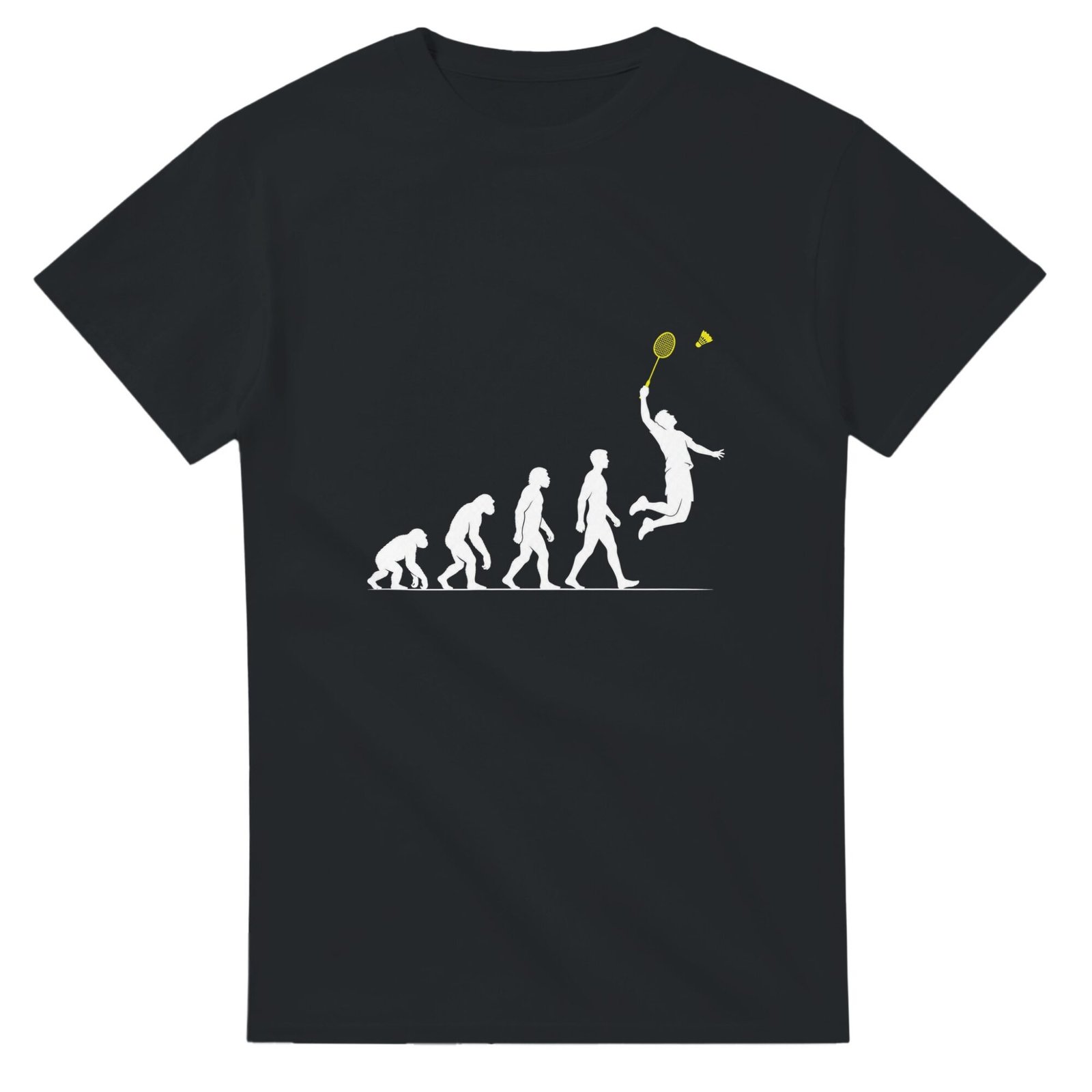 T shirt Badminton Évolution
