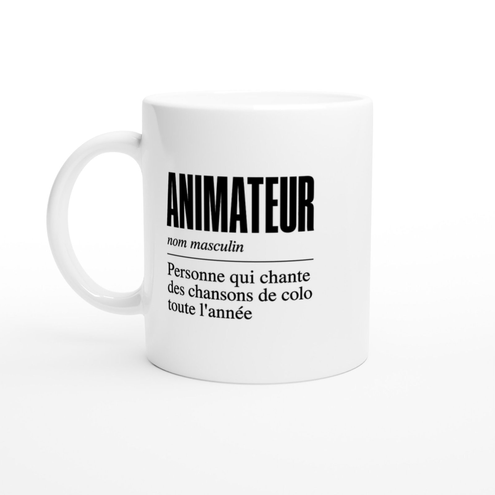 Mug Animateur Personne Qui Chante des Chansons de Colo Toute l&rsquo;Année