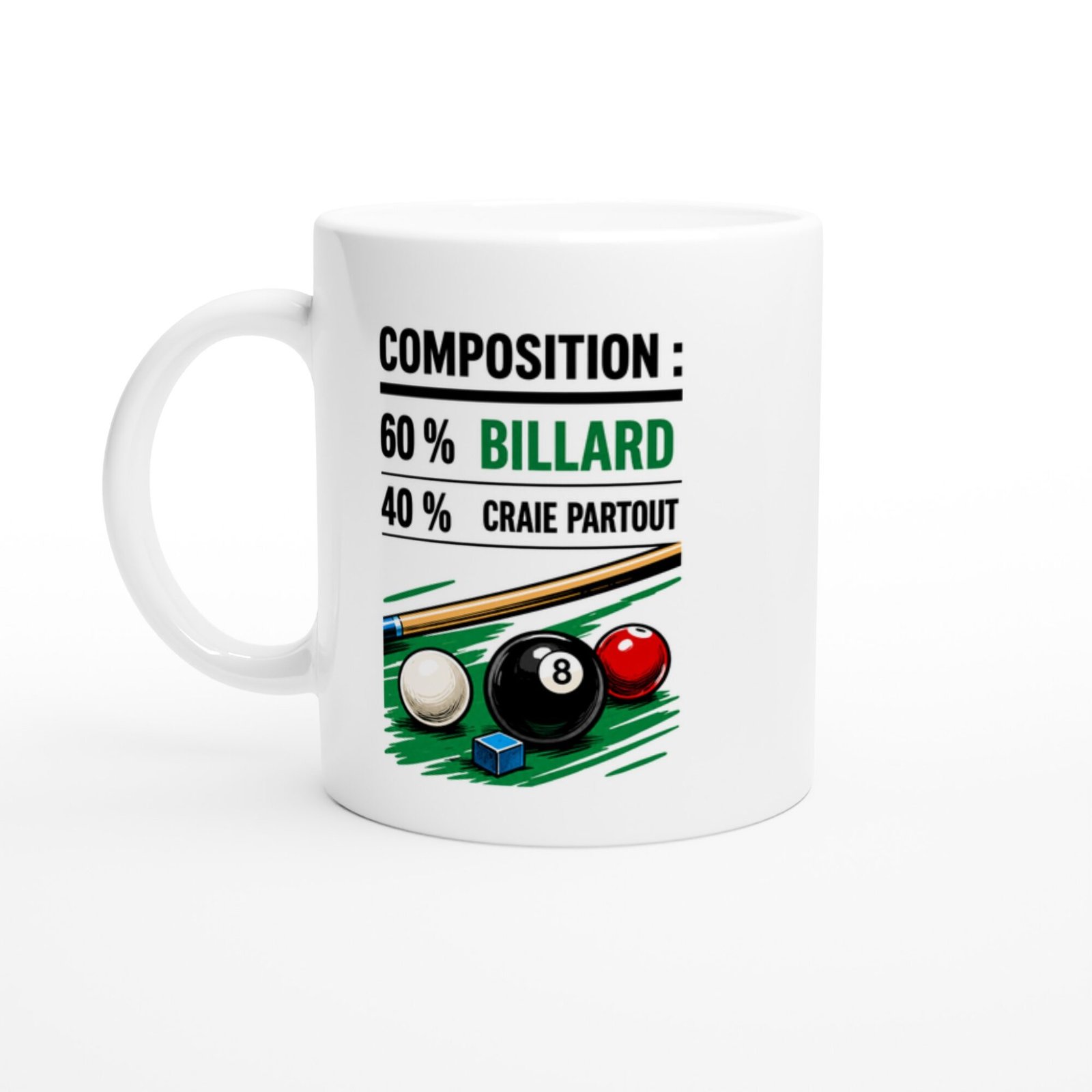 Mug Composition 60 % Billard 40 % Craie Partout