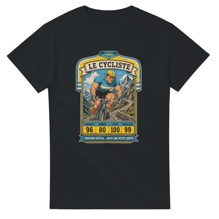T shirt Cycliste Carte Collector Juste une Petite Sortie