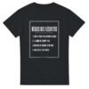 T shirt Règles des Fléchettes On Ne Passe Pas Devant la Cible le Mur Ne Compte Pas On Vise