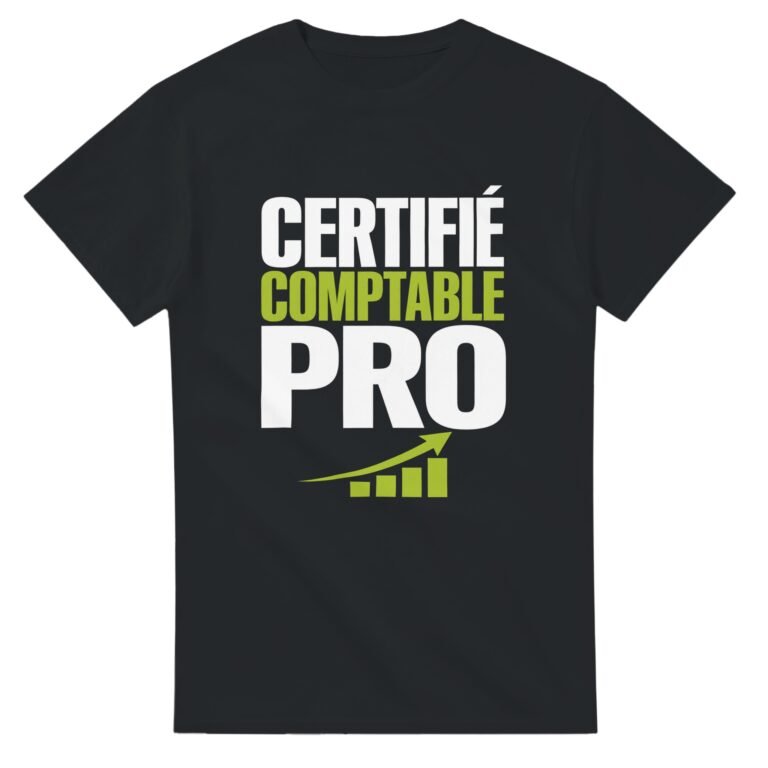 T shirt Certifié Comptable Pro