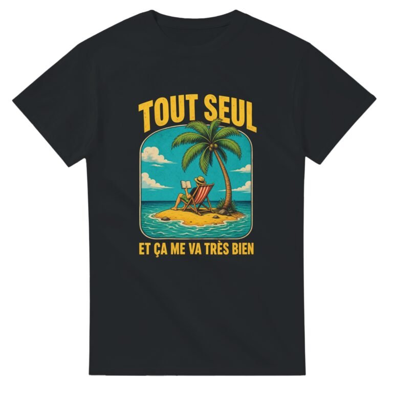 T shirt Introverti Tout Seul et Ça Me Va Très Bien