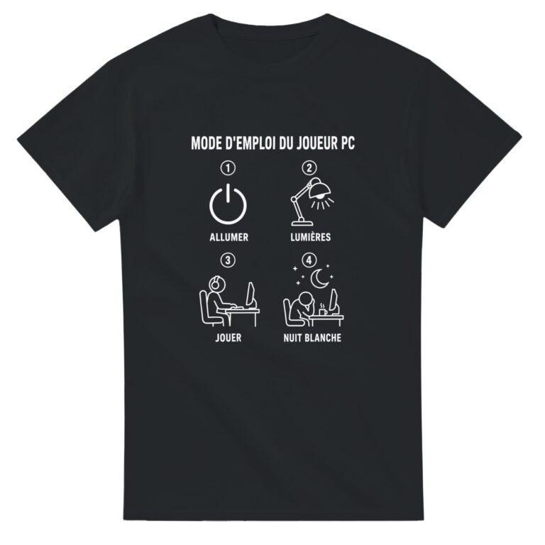 T shirt Mode d'Emploi du Joueur PC