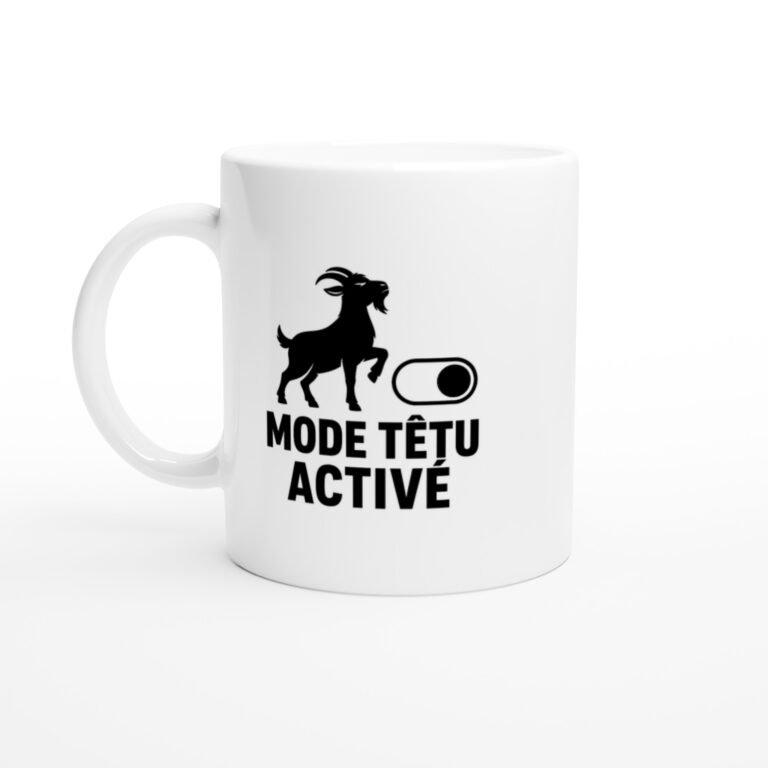 Mug Mode Têtu Activé