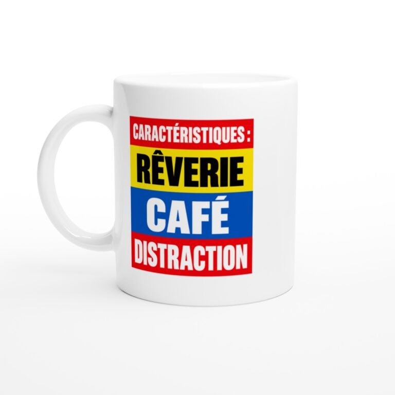 Mug Caractéristiques Rêverie Café Distraction