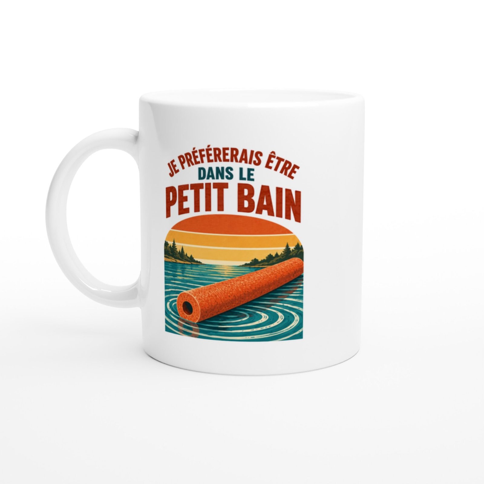 Mug Piscine Je Préférerais Être Dans Le Petit Bain