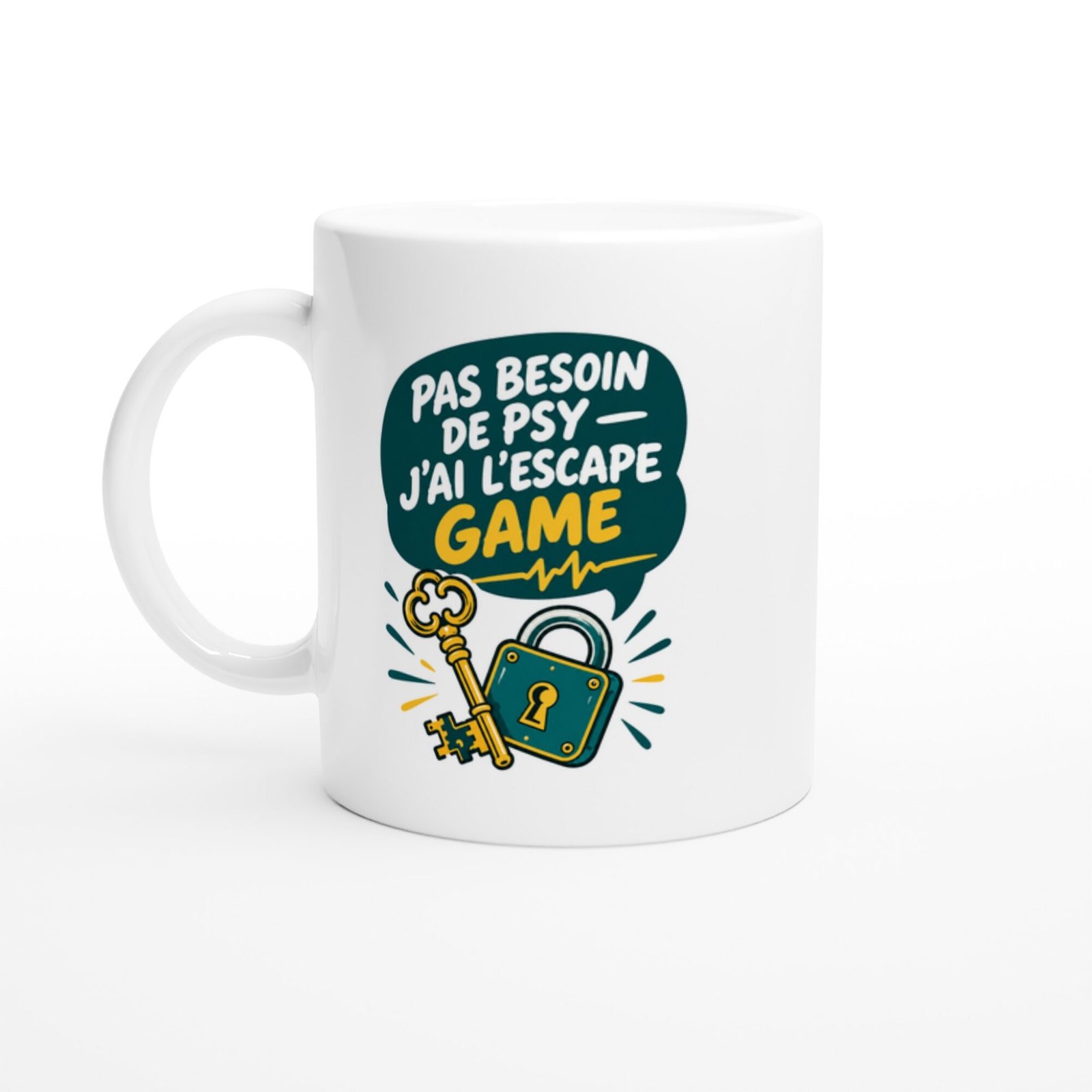 Mug Escape Game Pas Besoin De Psy J&rsquo;Ai L&rsquo;Escape Game