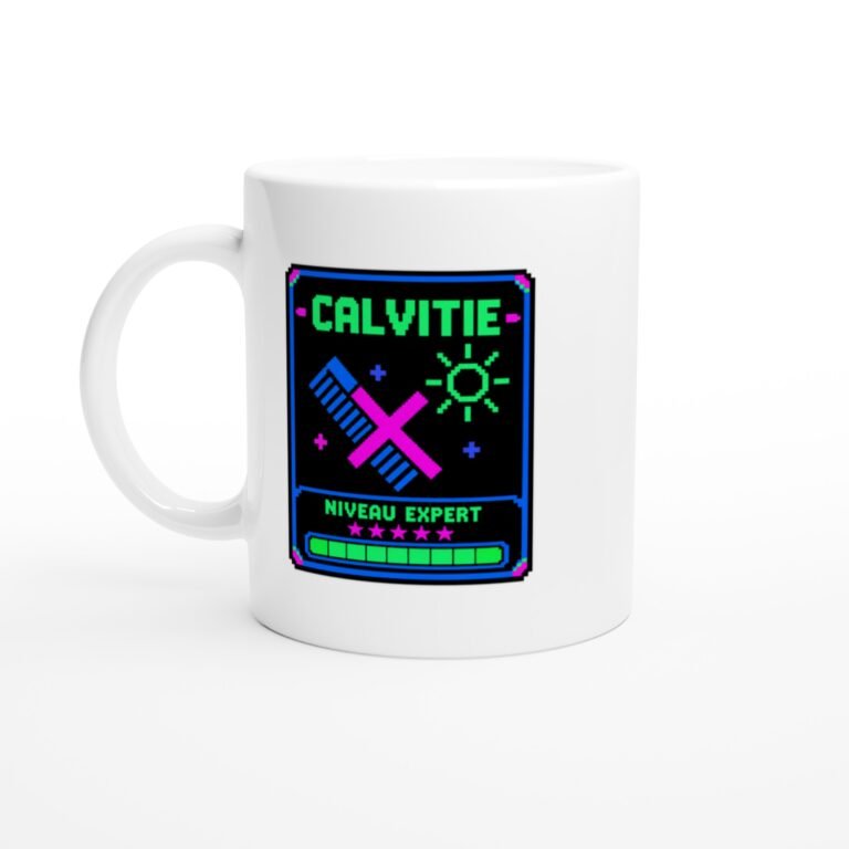 Mug Calvitie Niveau Expert Cœurs