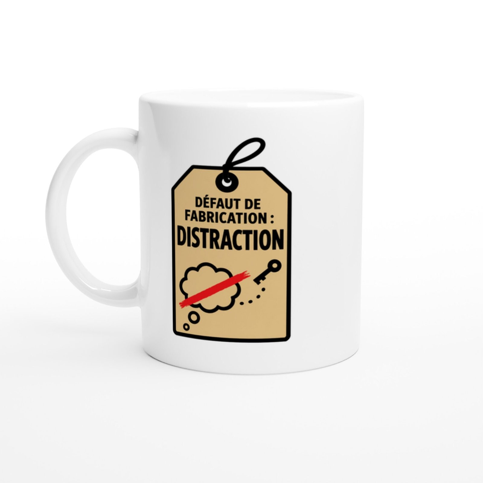 Mug Défaut de Fabrication Distraction Œillet Rouge