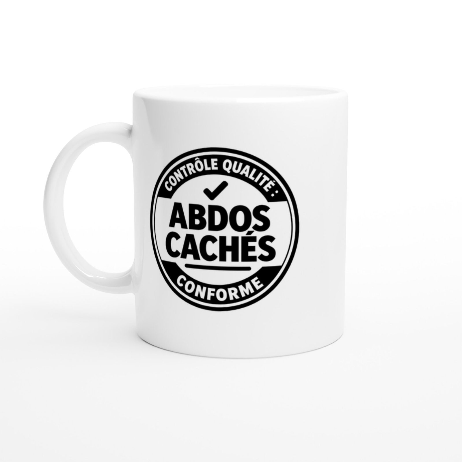 Mug Contrôle Qualité Abdos Cachés Conforme