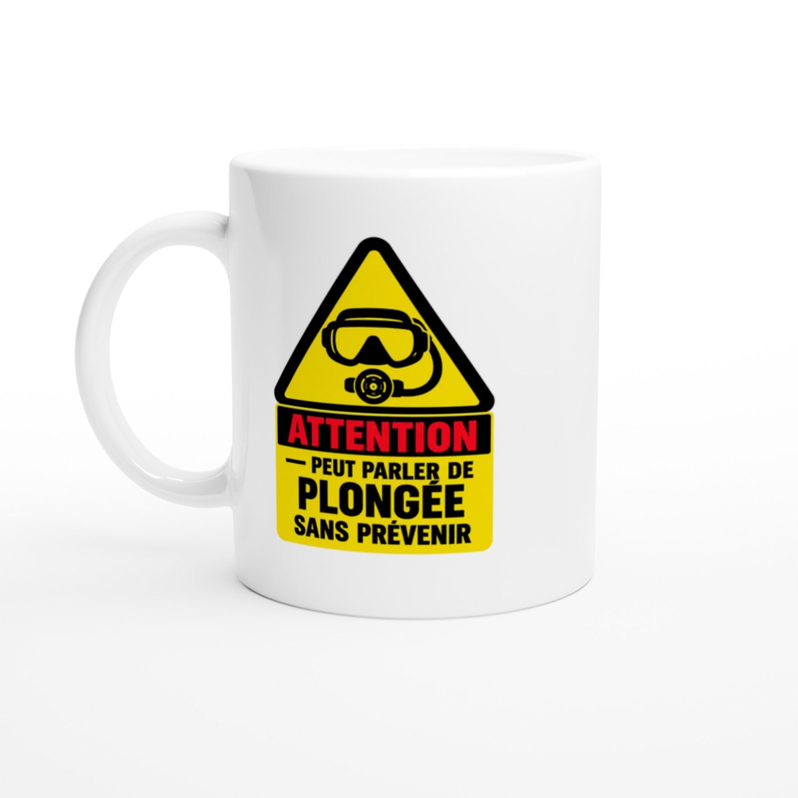 Mug Attention Peut Parler De Plongée Sans Prévenir