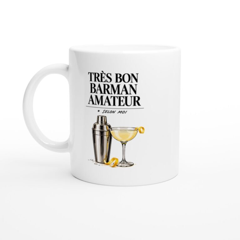 Mug Cocktails Très Bon Barman Amateur Selon Moi