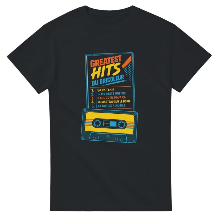 T shirt Greatest Hits du Bricoleur Ça Va Tenir Il Me Reste une Vis J'Ai l'Outil