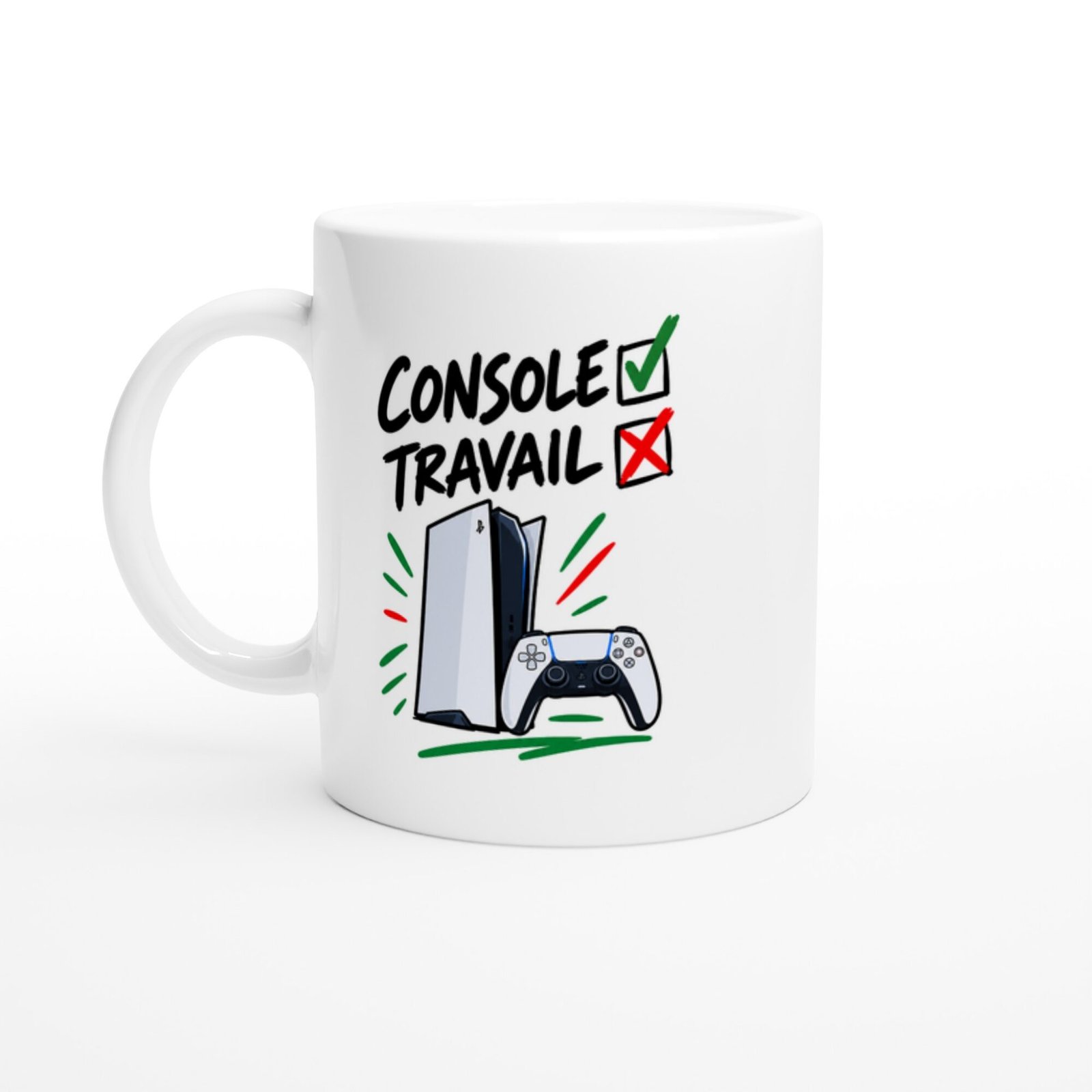 Mug Console Oui Travail Non