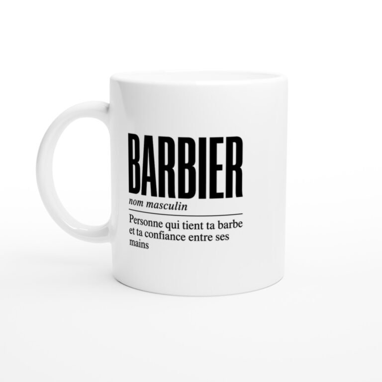 Mug Barbier Personne Qui Tient Ta Barbe et Ta Confiance Entre Ses Mains
