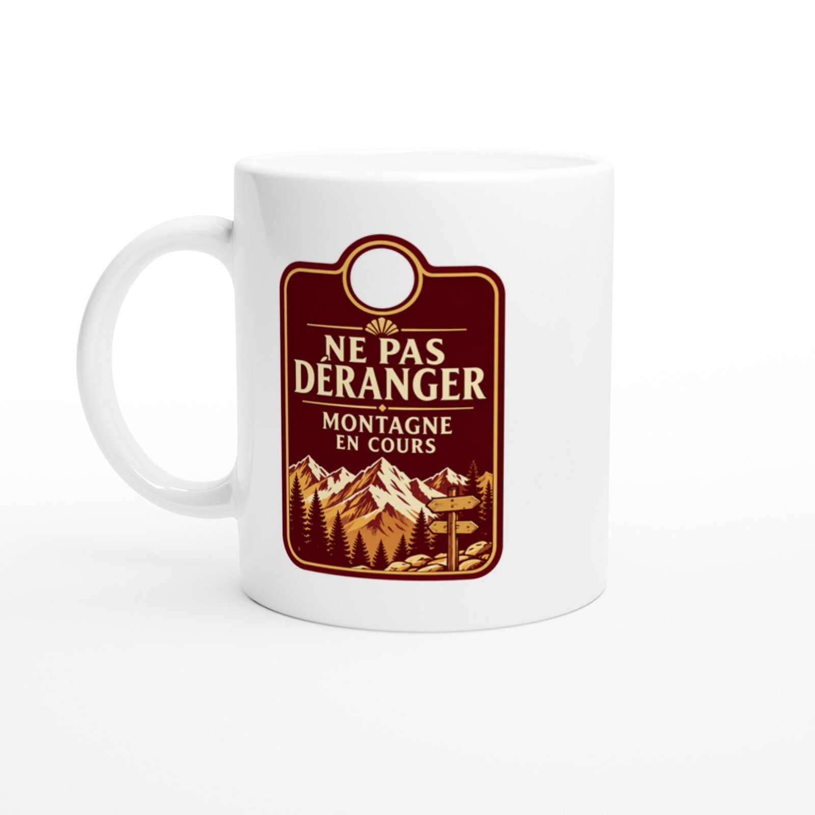 Mug Ne Pas Déranger Montagne En Cours
