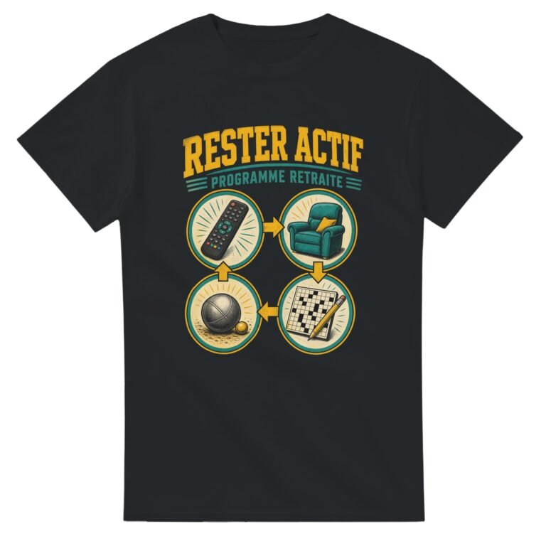 T shirt Rester Actif Programme Retraite