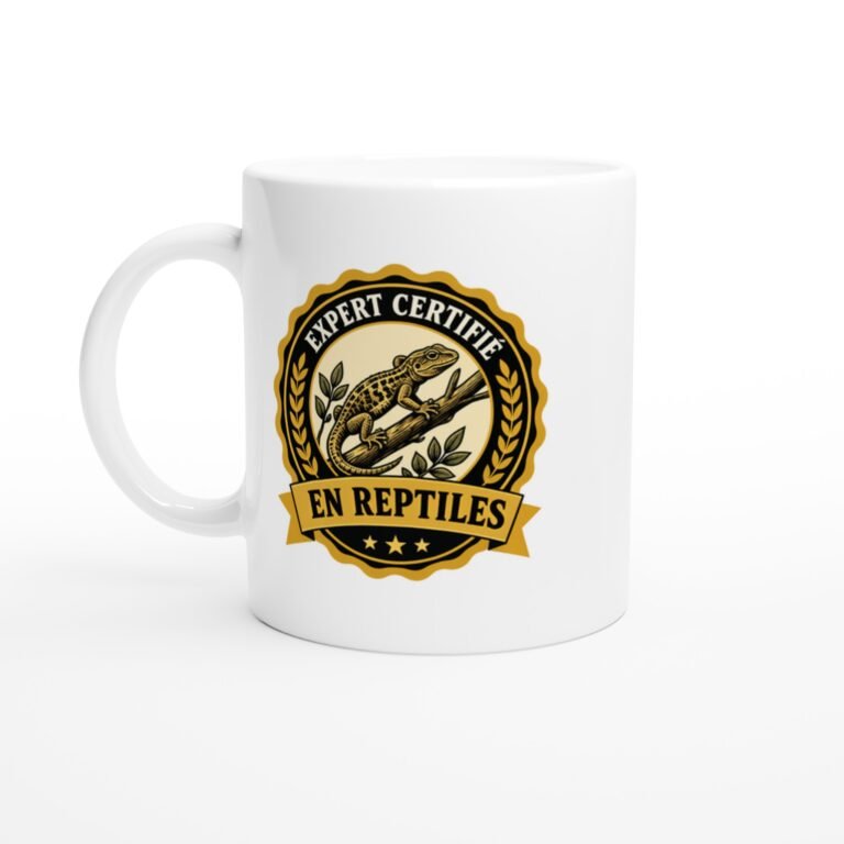 Mug Expert Certifié En Reptiles