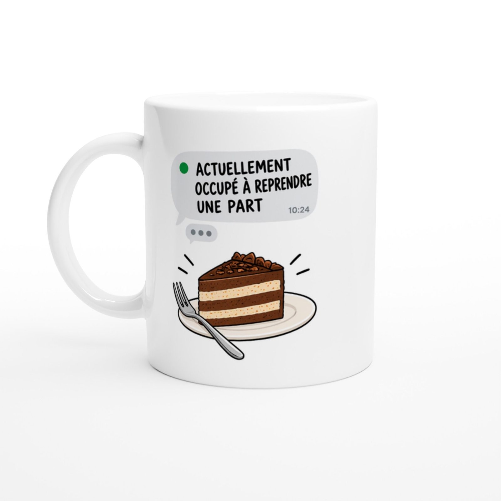 Mug Actuellement Occupé à Reprendre une Part