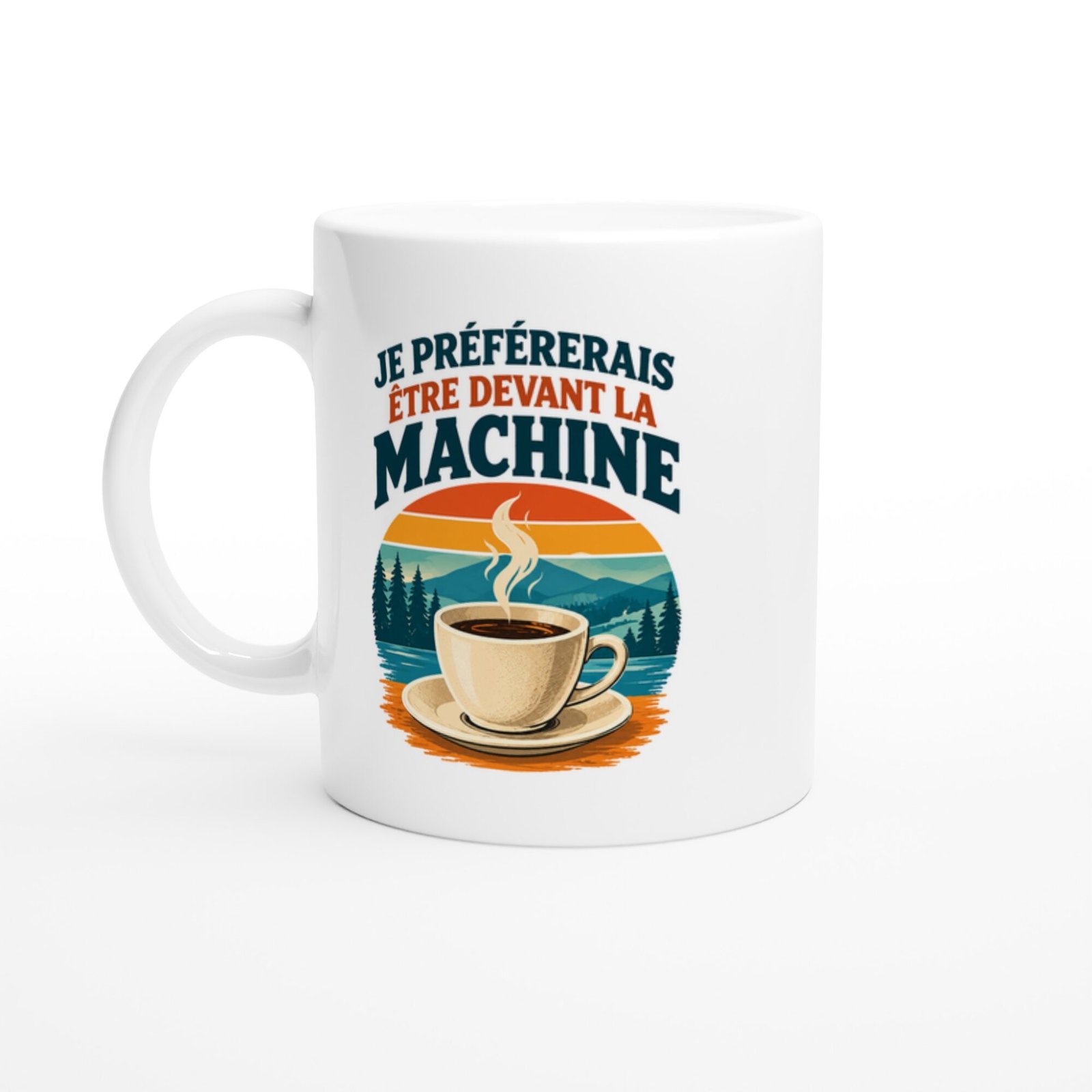 Mug Café Je Préférerais Être Devant La Machine