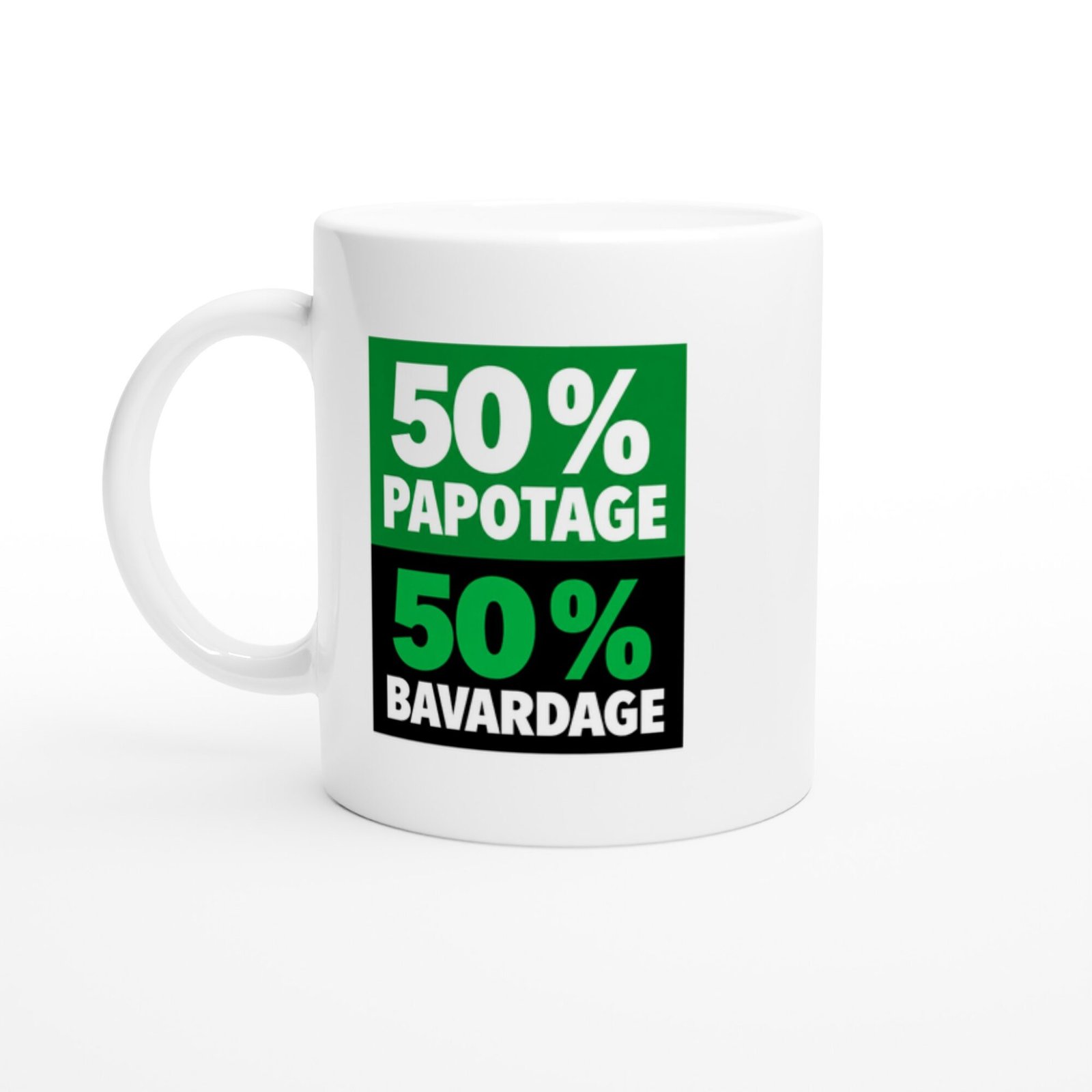 45dbddb4-7798-413a-baee-53e2b38a25d7.jpg Mug 50 pour cent Papotage 50 pour cent Bavardage