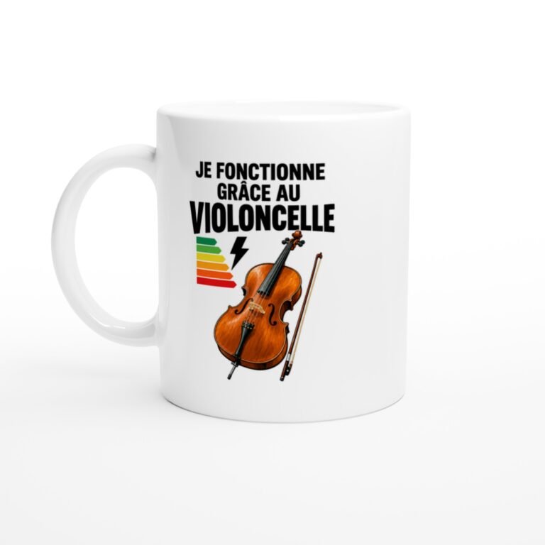 Mug Je Fonctionne Grâce Au Violoncelle