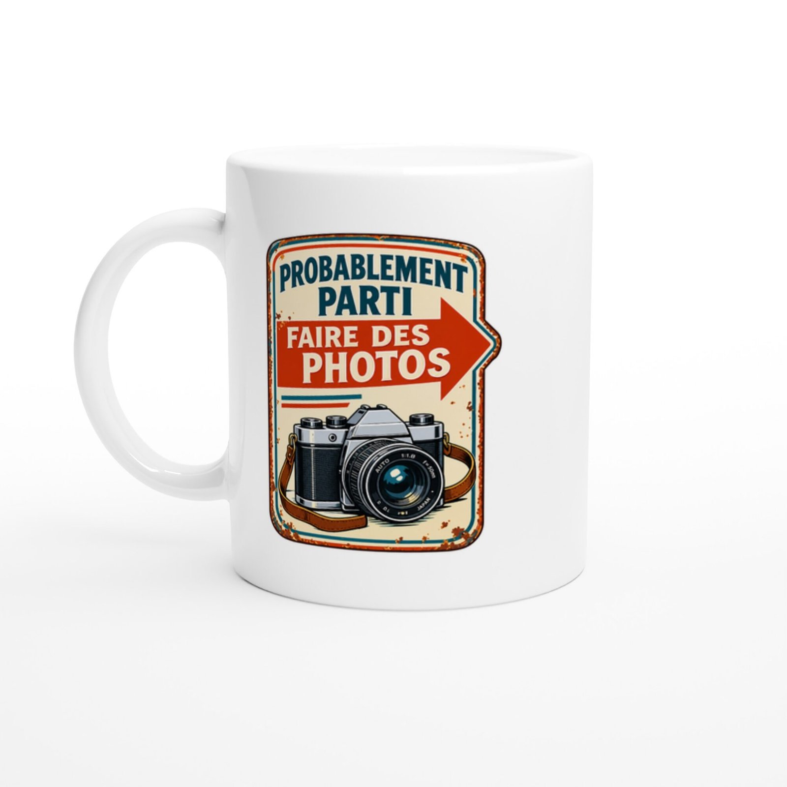 Mug Photographie Probablement Parti Faire Des Photos