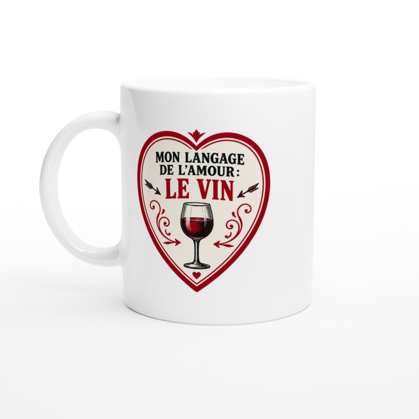 Mug Mon Langage de l&rsquo;Amour le Vin