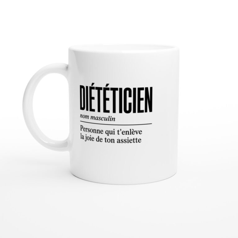 Mug Diététicien Personne Qui T'Enlève la Joie de Ton Assiette