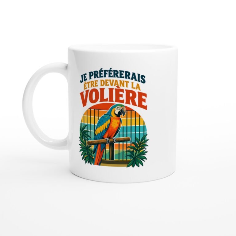 Mug Je Préférerais Être Devant La Volière