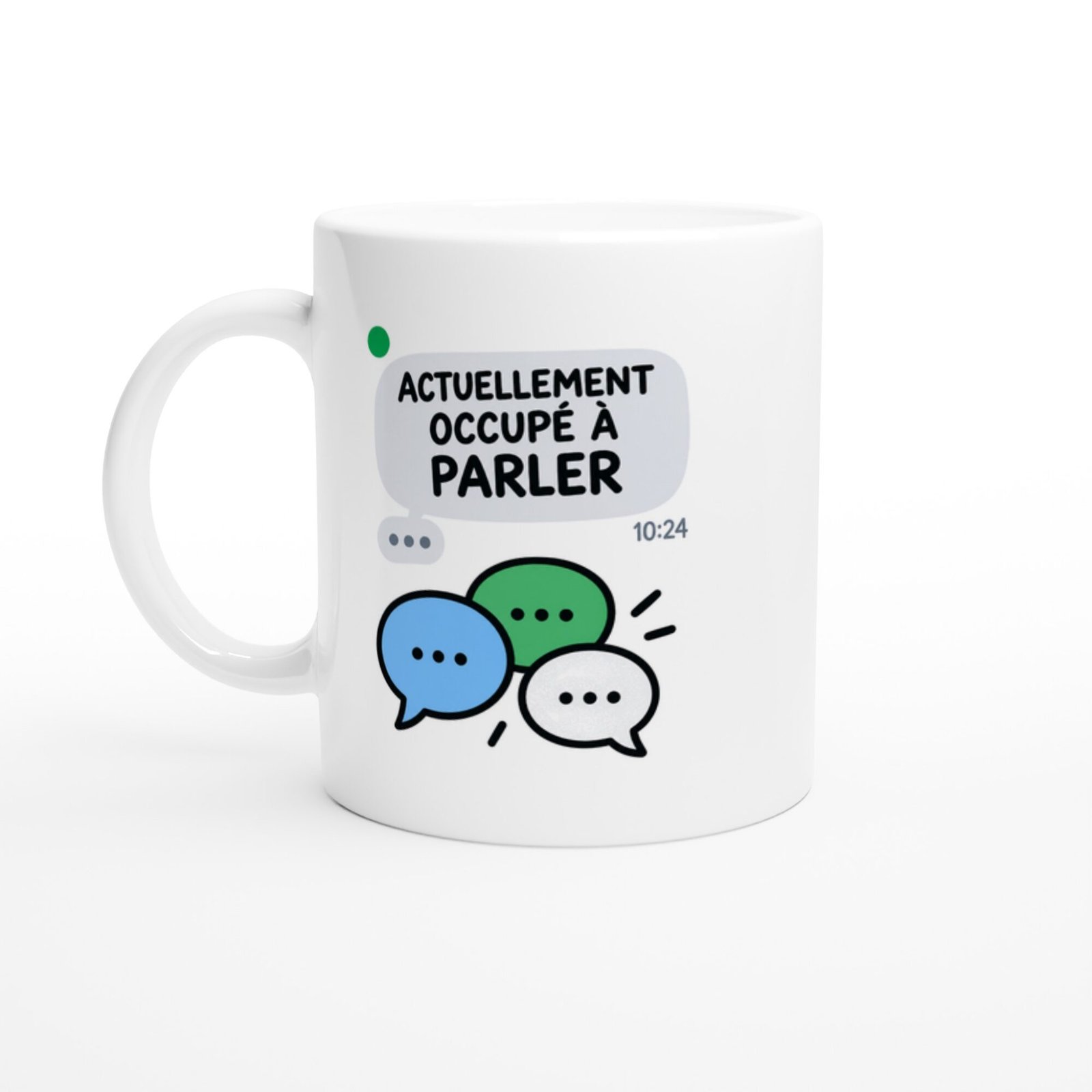 Mug Actuellement Occupé à Parler