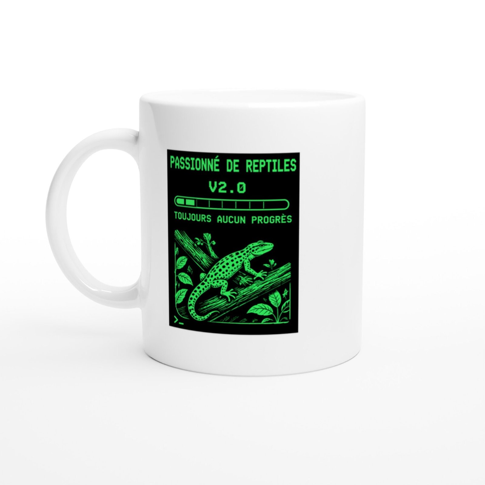 Mug Passionné De Reptiles V2.0 Toujours Aucun Progrès