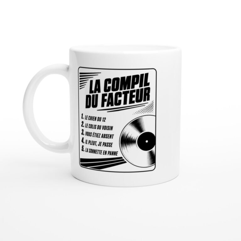 Mug La Compil du Facteur le Chien du 12 le Colis du Voisin Vous Étiez Absent Il Pleut