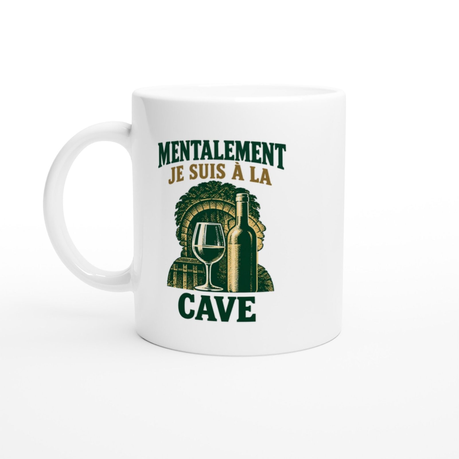 Mug Vin Mentalement Je Suis À La Cave