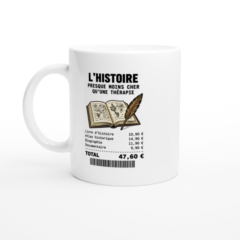 Mug Histoire Presque Moins Cher Qu'Une Thérapie