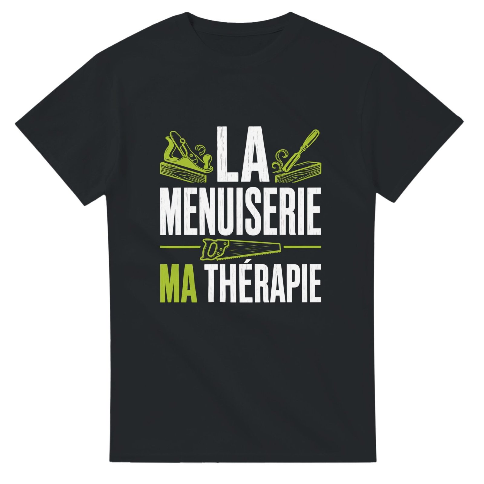 T shirt La Menuiserie Ma Thérapie Vert Anis