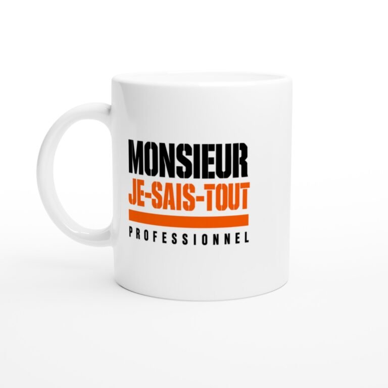 Mug Monsieur Je-Sais-Tout Professionnel