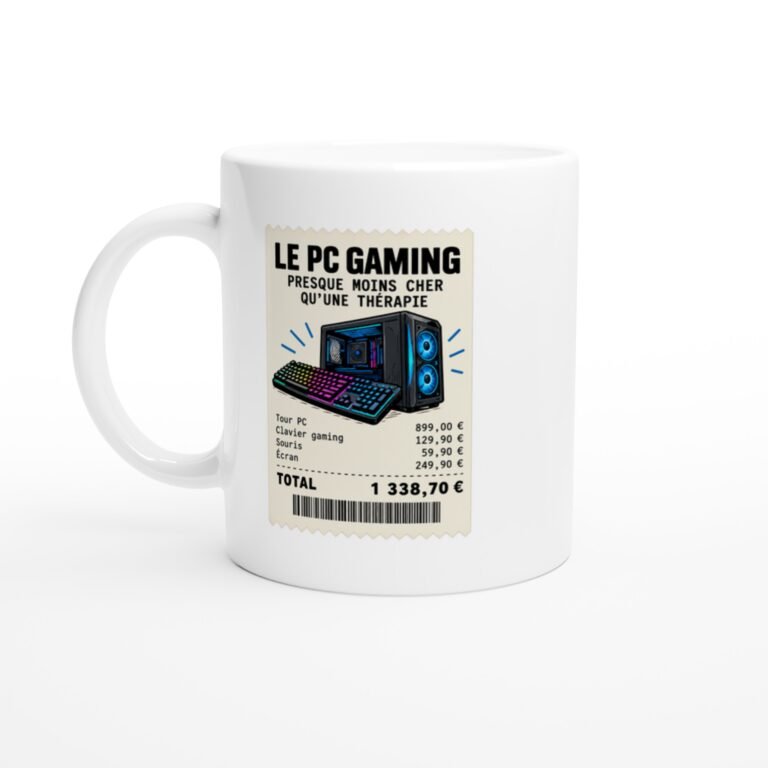 Mug PC Gaming Presque Moins Cher Qu'Une Thérapie