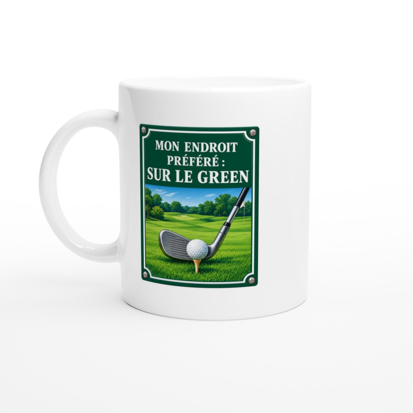 Mug Golf Mon Endroit Préféré Sur Le Green