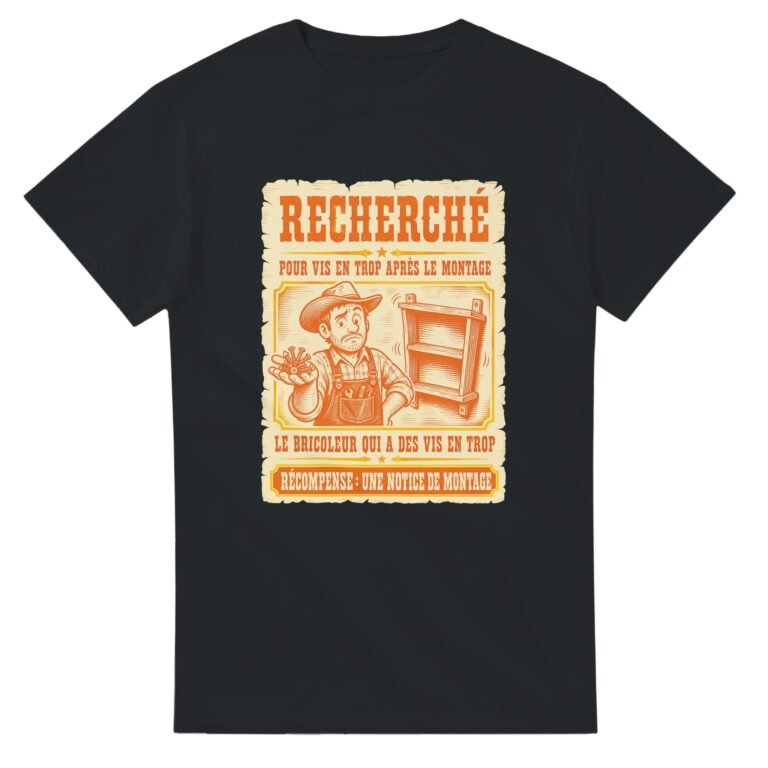 T shirt Recherché pour Vis en Trop Après le Montage le Bricoleur Qui A des Vis