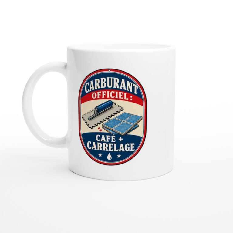 Mug Carburant Officiel Café + Carrelage