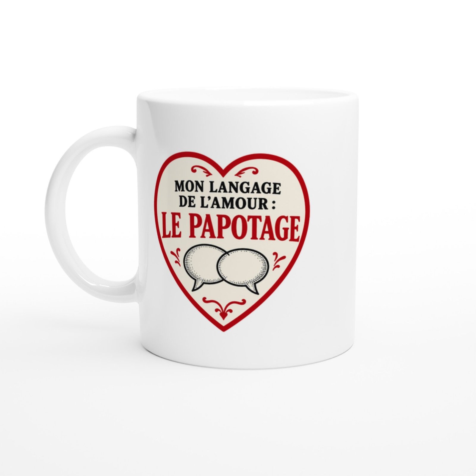 Mug Mon Langage de l&rsquo;Amour le Papotage