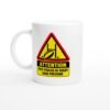 Mug Rugby Panneau Rouge Attention Peut Parler De Rugby Sans Prévenir