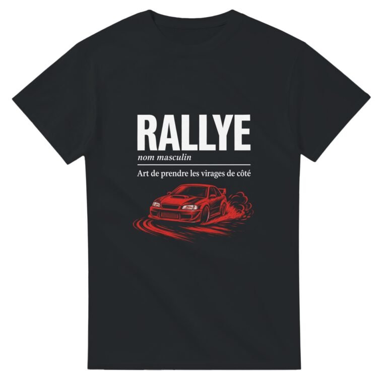 T shirt Rallye Art de Prendre les Virages de Côté