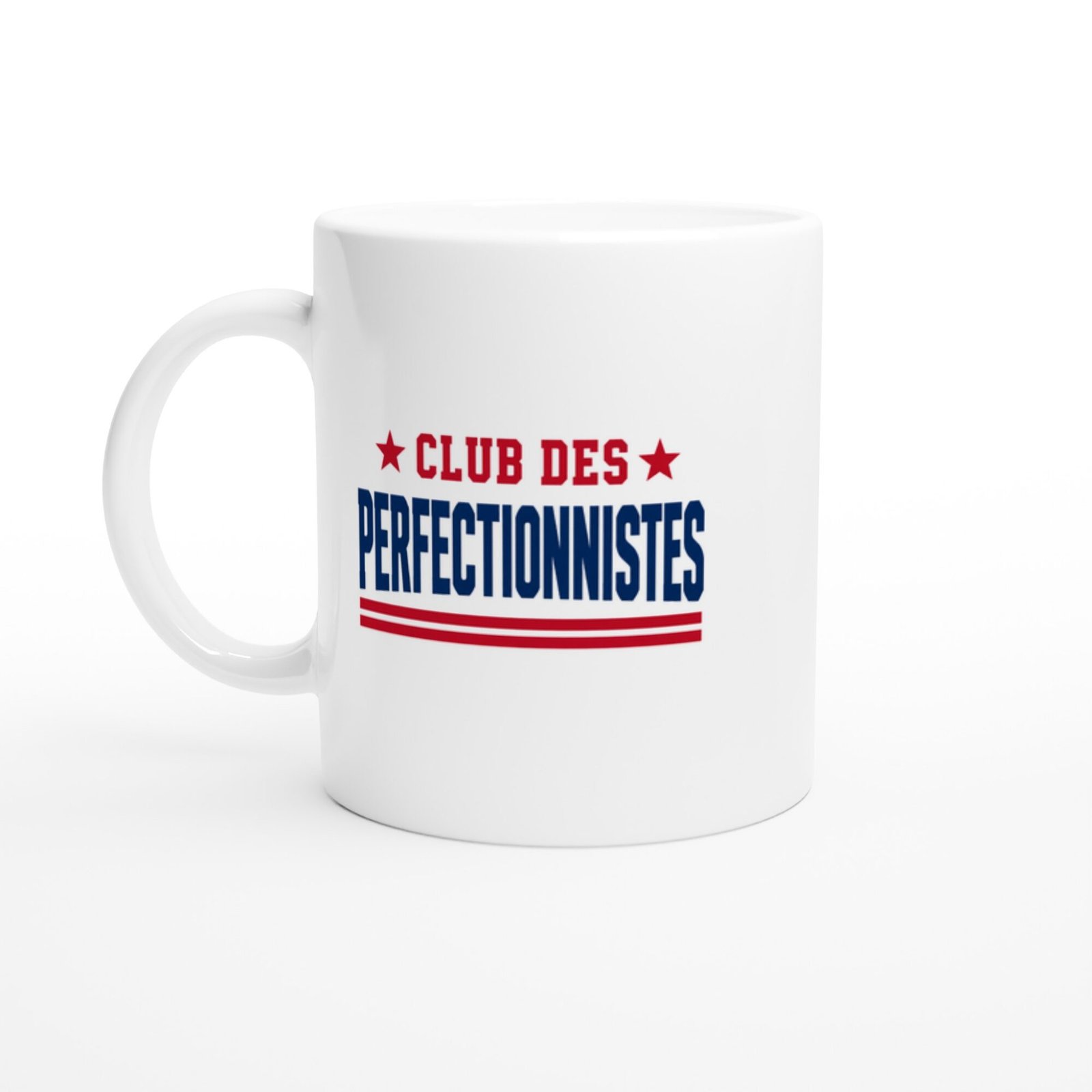 Mug Club des Perfectionnistes Lettres Bleues
