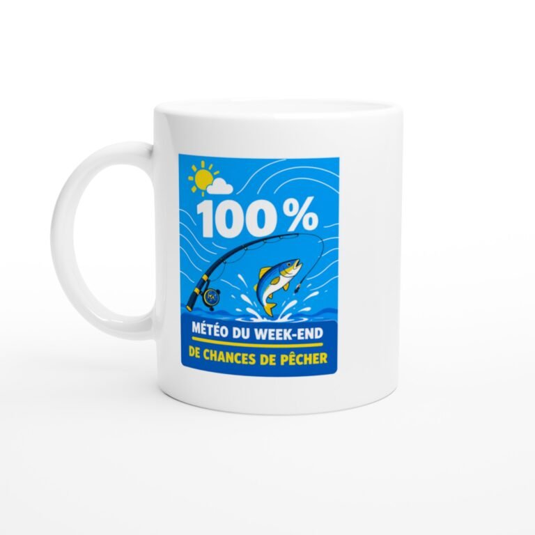 Mug Pêche Météo Du Week-End 100 % De Chances De Pêcher