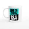 Mug 50 pour cent Fausse Activité 50 pour cent Minimum Syndical