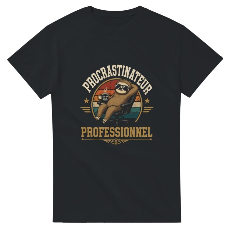 T shirt Procrastinateur Professionnel Plus Tard Est Ma Spécialité